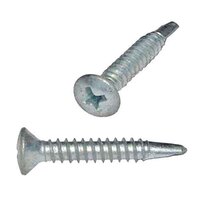 OPTEK010112 #10 X 1-1/2" Oval Head, Phillips, Self-Drilling Screw, Zinc